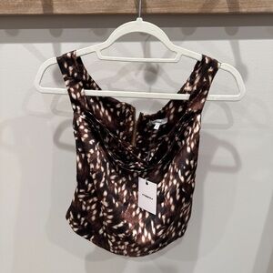 Miaou Imogene Corset Top in Bambi